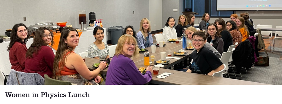 women in physics lunch fall 2022